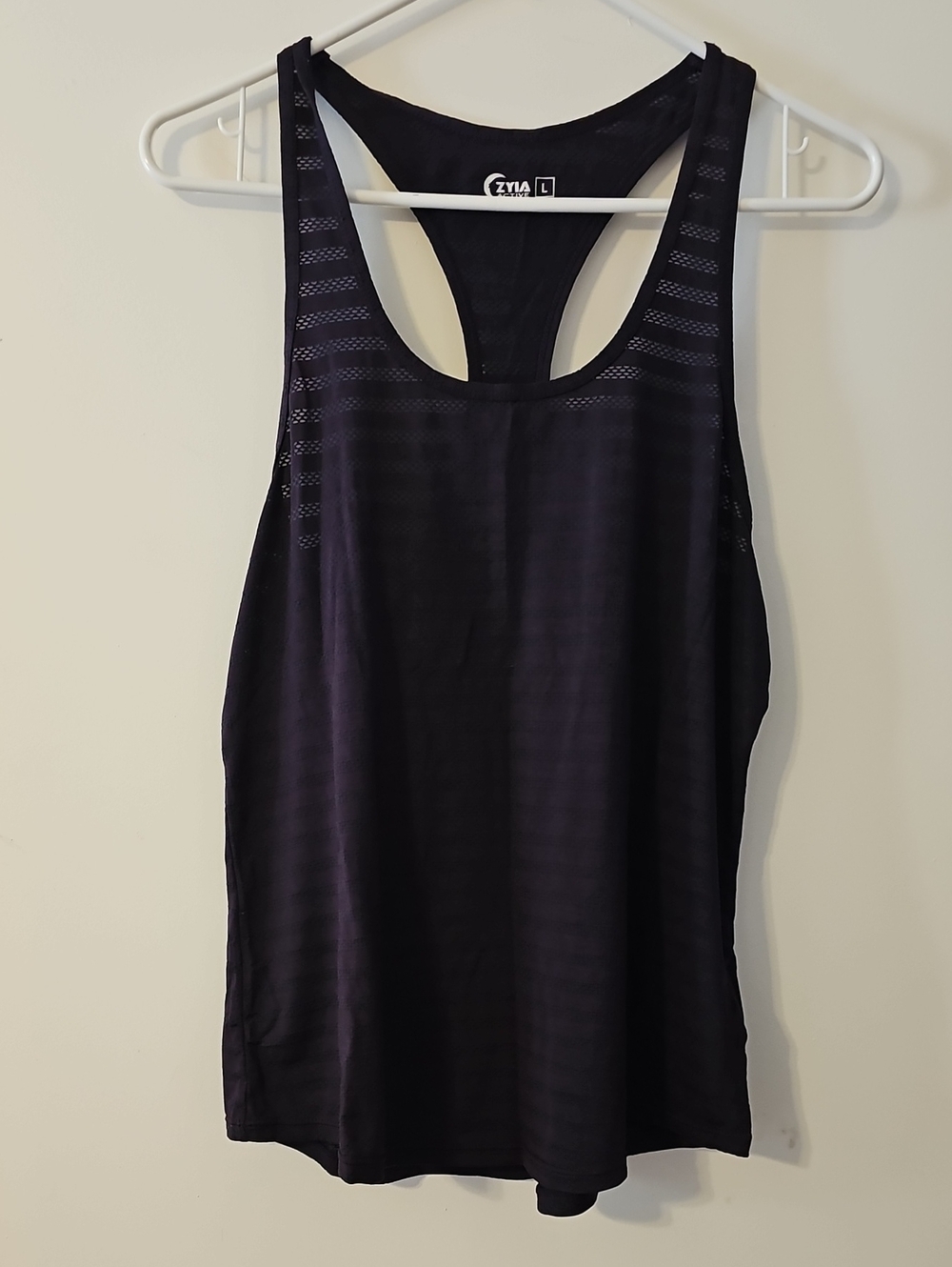 Zyia Plum Racerback Tank Top Size Large
